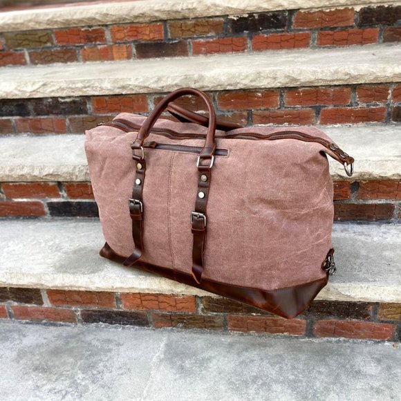 Men's and women's canvas luggage bag